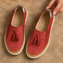 Elowen Women's Orthopedic Slip-On Shoes - Red - Shoes - Hendlys - Image 2
