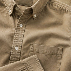 Henderson Cotton Oxford Shirt - Brown - oxford shirt - Hendlys - Image 3