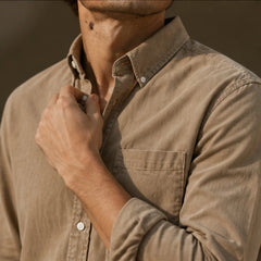 Henderson Cotton Oxford Shirt - Brown - casual wear - Hendlys - Image 7