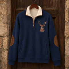 Evander Men's Knit Quarter-Zip Sweater - Blue - Catalog Group: Clothing - Hendlys - Image 2