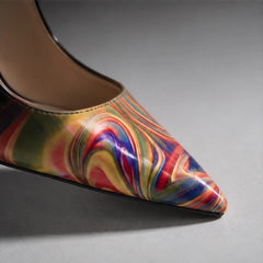 Evelora Stiletto Heels - Multicolor - retro heels - Hendlys - Image 4
