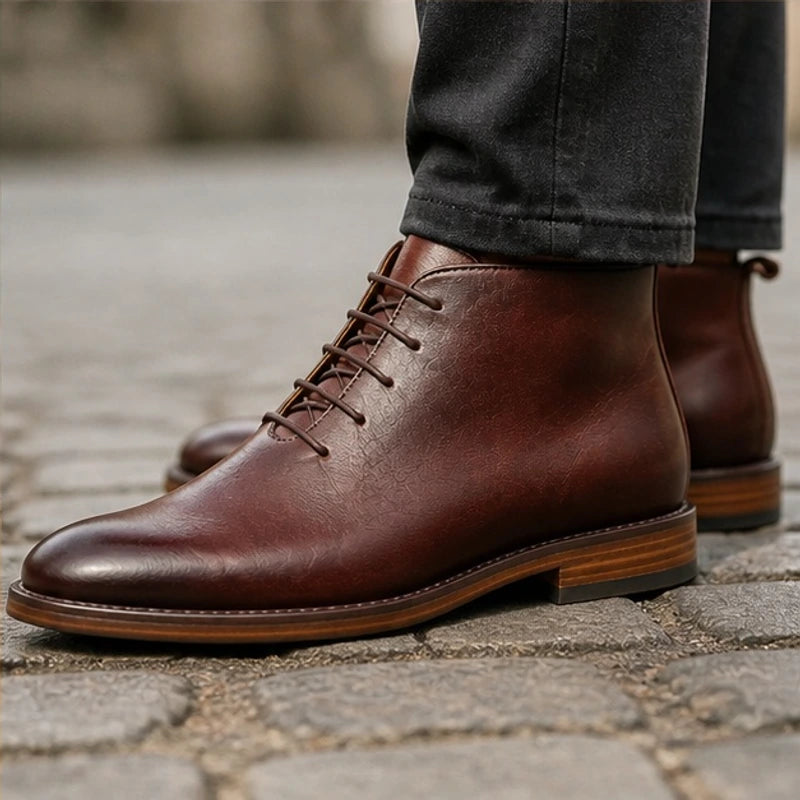 Farnham Leather Ankle Boots - Brown - Catalog Group: Footwear - Hendlys - Image 2