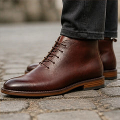 Farnham Leather Ankle Boots - Brown - Catalog Group: Footwear - Hendlys - Image 2