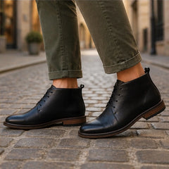 Farnham Leather Ankle Boots - Black - Catalog Group: Footwear - Hendlys - Image 2