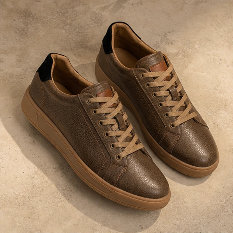 Fendleman Leather Sneakers - Brown - men's sneakers - Hendlys - Image 3