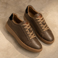 Fendleman Leather Sneakers - Brown - men's sneakers - Hendlys - Image 3