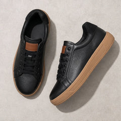 Fendleman Leather Sneakers - Black - low-top sneakers - Hendlys - Image 4