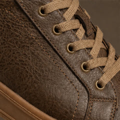Fendleman Leather Sneakers - Brown - low-top sneakers - Hendlys - Image 4