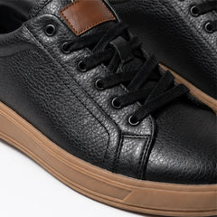 Fendleman Leather Sneakers - Black - genuine leather - Hendlys - Image 5