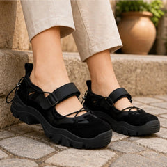 Florine Chunky Mary Janes - Black - Women's Footwear > Mary Jane Sneakers - Hendlys - Image 1