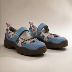 Florine Chunky Mary Janes - Blue - Department: Women - Hendlys - Image 3