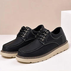 Garrick Genuine Leather Shoes - Black - genuine leather - Hendlys - Image 3