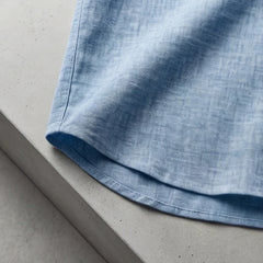 Porto Henley Shirt - Blue - henley shirt - Hendlys - Image 3