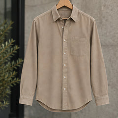 Greystone Men's Long Sleeve Cotton Chambray Shirt - Brown - Catalog Group: Clothing - Hendlys - Image 2