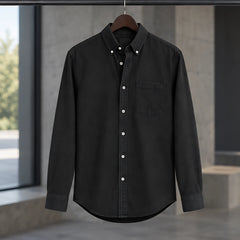 Greystone Men's Long Sleeve Cotton Chambray Shirt - Black - Catalog Group: Clothing - Hendlys - Image 2