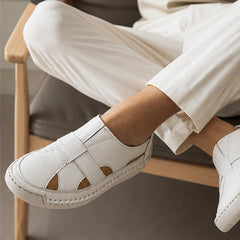 Brexton Vented Leather Loafer - White - vented leather - Hendlys - Image 5