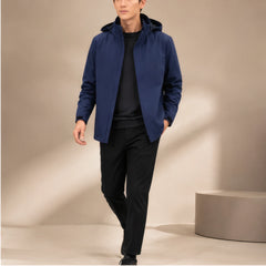 Harlow Hooded Jacket - Dark Blue - Catalog Group: Clothing - Hendlys - Image 2