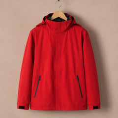 Harlow Hooded Jacket - Red - Department: Men - Hendlys - Image 3