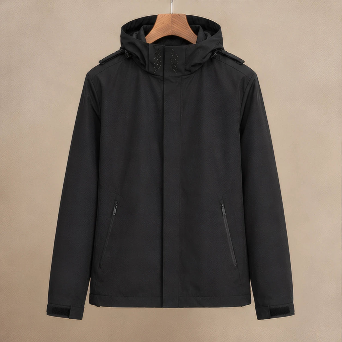 Harlow Hooded Jacket - Black - Department: Men - Hendlys - Image 3