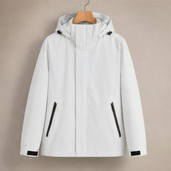 Harlow Hooded Jacket - White - Department: Men - Hendlys - Image 3