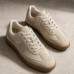 Hendrick Leather Sneakers - Beige - leather sneakers - Hendlys - Image 3