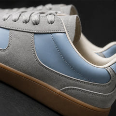 Hendrick Leather Sneakers - Gray Blue - retro sneakers - Hendlys - Image 5