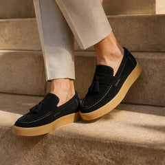 Huxley Suede Loafers - Black - loafers - Hendlys - Image 2