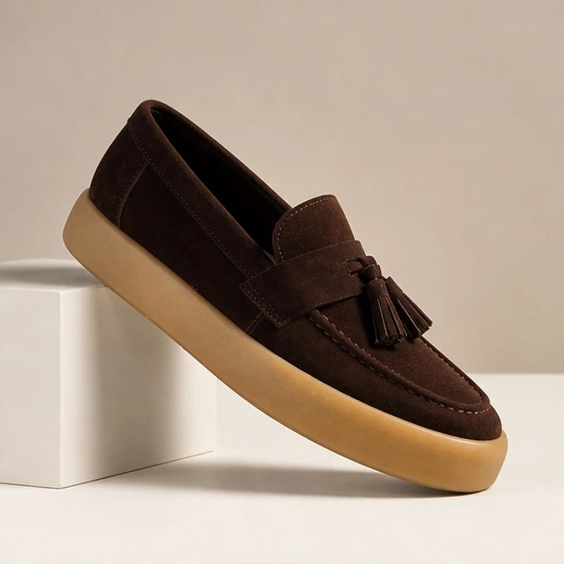 Huxley Suede Loafers - Brown - loafers - Hendlys - Image 2