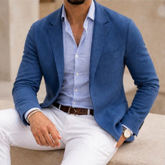 Huxley Tailored Knit Blazer - Blue - Catalog Group: Clothing - Hendlys - Image 2
