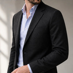 Huxley Tailored Knit Blazer - Black - Men's Clothing > Blazers > Knit Blazers - Hendlys - Image 1