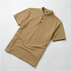 Jenson Polo Shirt - Khaki - loose fit - Hendlys - Image 5