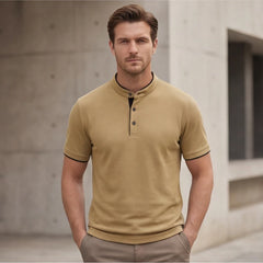 Jenson Polo Shirt - Khaki - men's shirts - Hendlys - Image 6