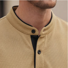 Jenson Polo Shirt - Khaki - casual polo - Hendlys - Image 7