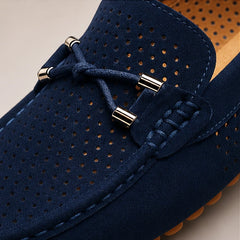 San Marco Woven Leather Loafer - Blue - men's loafers - Hendlys - Image 2