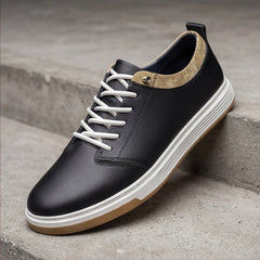 Malmo Leather Sneakers - Black - men's sneakers - Hendlys - Image 1
