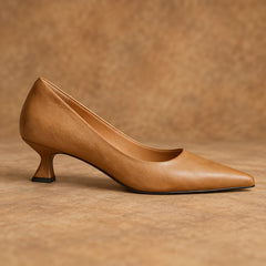 Isabeau Women's Orthopedic Pointed-Toe Pumps - Beige - Women's Footwear > Heels > Pointed-Toe Pumps - Hendlys - Image 3