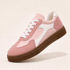 Isla Colorblock Low-Top Sneaker - Pastel Pink - Sneakers - Hendlys - Image 1