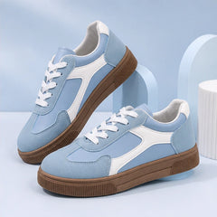 Isla Colorblock Low-Top Sneaker - Powder Blue - colorblock sneakers - Hendlys - Image 2