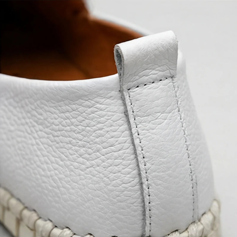 Sartoria Italia Loafers - White - italian leather - Hendlys - Image 3