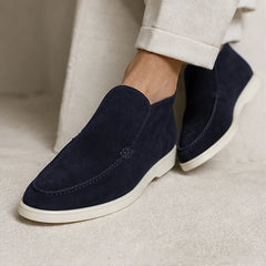 Marlow Suede Chukka Loafer - Navy - chukka loafer - Hendlys - Image 4