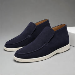 Marlow Suede Chukka Loafer - Navy - men's shoes - Hendlys - Image 5