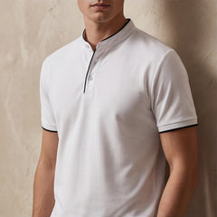Jenson Polo Shirt - White - men's polo - Hendlys - Image 1