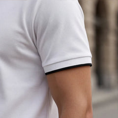 Jenson Polo Shirt - White - men's polo - Hendlys - Image 2
