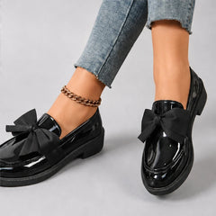 Jolie Patent Bow Loafer - Black - patent loafers - Hendlys - Image 3