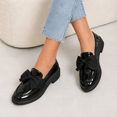 Jolie Patent Bow Loafer - Black - bow loafer - Hendlys - Image 4