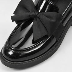 Jolie Patent Bow Loafer - Black - women's loafers - Hendlys - Image 2