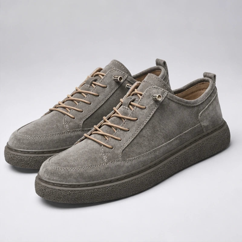 Wexford Suede Weekend Sneaker - Gray - suede sneakers - Hendlys - Image 3