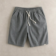 Kaito Drawstring Shorts - Gray - Shorts - Hendlys - Image 1