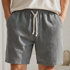 Kaito Drawstring Shorts - Gray - men's shorts - Hendlys - Image 2