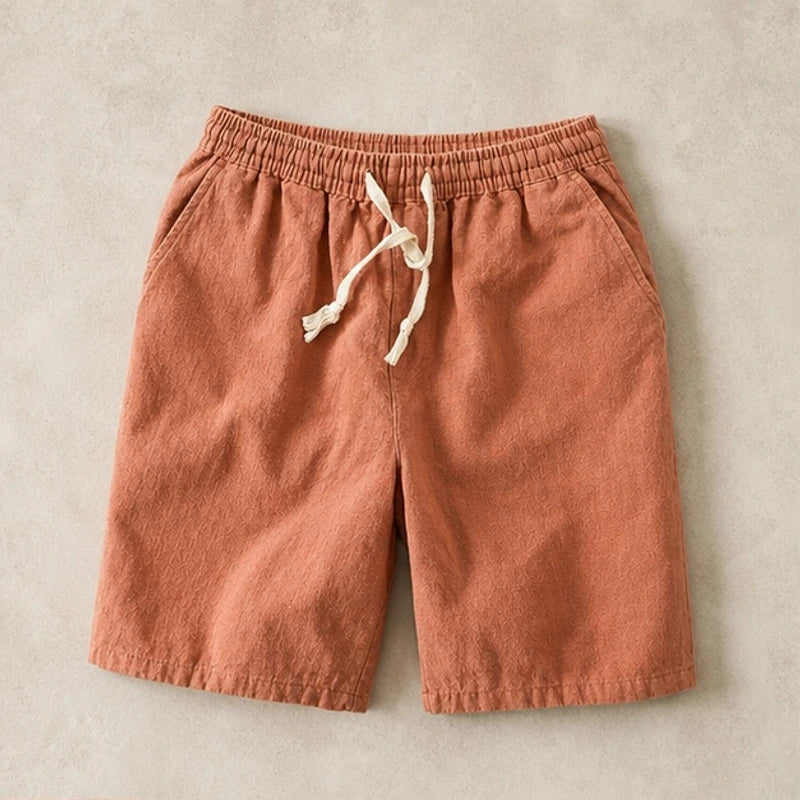 Kaito Drawstring Shorts - Salmon - Shorts - Hendlys - Image 1